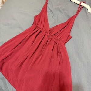 Brandy melville red babydoll top